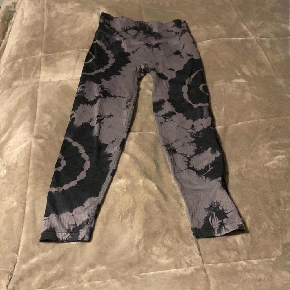Pink seamless high waist 7/8 workout tight